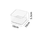 切叶蚁抽屉收纳分隔内置收纳盒分格神器桌面下厨房透明亚克力整理小盒子 小号10*10CM