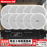 纽曼（Newmine）D161 定压吸顶喇叭音响套装 吊顶背景音乐公共广播功放音箱系统（ 一拖十）