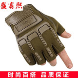 盛赛熙海豹战术半指手套男士骑行户外运动健身训练搏击格斗 绿色 均码