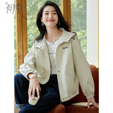 初申春秋短外套女连帽设计感双袋盖宽松休闲百搭工装外套S143U2014