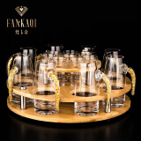 梵卡奇（FANKAQI）金箔白酒杯套装分酒器家用小酒杯酒壶高档酒具送长辈乔 圆圆满满金箔【8杯8壶】