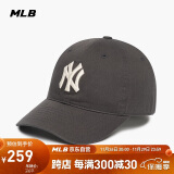 MLB帽子男女情侣棒球帽大标软顶鸭舌帽四季运动帽3ACP6601N-50CGS-F