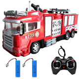 kidsdeer【双电可喷水】儿童男孩消防车汽车玩具超大号模型灯光音乐玩具 喷水消防车-60分钟续航