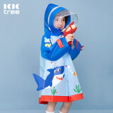 kocotree【儿童节】kk树儿童雨衣带书包位宝宝男女小学生小童雨披斗篷式
