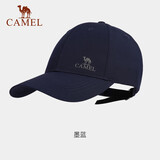骆驼户外运动棒球帽男女鸭舌帽透气遮阳太阳帽遮脸百搭133BARC017墨蓝