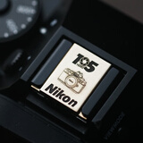 尼康适用尼康z30/zf热靴盖zfc/z50/z72/z63/z9/z8/d850/d7500快门按钮 【黄铜】105尼康纪念热靴