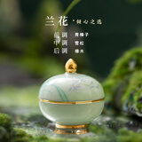 博物文创十二花神香膏固体香水礼盒国风香氛伴手礼女生日礼物中秋节 【七月】空谷幽 中性兰花