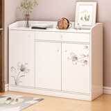 墨尚思鞋柜家用门口新中式实木色入户玄关一体大容量收纳经济型楼道鞋架 三门一抽丨欣欣向荣105*30*100