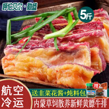 勋盛 黄膘牛排 5斤 新鲜原切牛排骨牛肋排 牛仔骨内蒙散养草饲黄牛肉 内蒙黄膘牛排 5斤