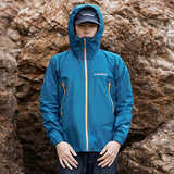 mont·bell 雨舞者冲锋衣男款户外超轻单层防风防水硬壳衣连帽外套 1128618 水手蓝SLBL S