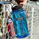 乐基因（nalgene）美国大容量水杯户外运动健身男女夏季便携塑料水壶耐高温杯子1L