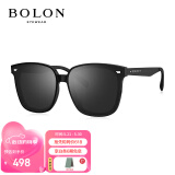 暴龙（BOLON）眼镜王俊凯同款黑超墨镜男女款防紫外方框太阳镜 BL3037D11