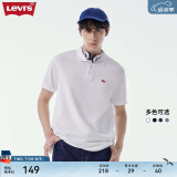 Levi's李维斯2024春夏情侣同款短袖POLO衫休闲商务时尚轻薄舒适 白色0000 XS