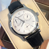 【二手99新】积家Jaeger大师系列男表自动机械手表月相大三针小丑盘18K玫瑰金超薄二手奢侈品腕表 37mm 白盘小丑Q1488404(钢陀)