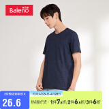 Baleno男棉质短袖圆领T恤 B85普鲁士蓝花纱 S 