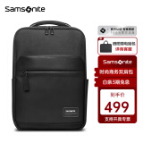 新秀丽（Samsonite）电脑双肩包背包男书包商务时尚立体大容量送男友老公\TT0 黑色|15.6英寸电脑|净重0.85kg