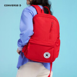 Converse匡威双肩包男女童简约书包新款时尚运动背包初高中生防水包 经典红色 M