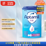 爱他美（Aptamil）德国适度半水解 婴儿特殊配方奶粉HA Pre段(0-6个月) 800g 