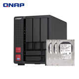 威联通（QNAP）TS-564内存8G四核五盘位双2.5GbE 网络端口NAS网络存储4K影片转档（含硬盘10T*3）