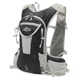 INOXTO鹰图12升户外背包多功能休闲户外装备登山背包旅行背包双肩包 黑配灰色 背包+2L水袋