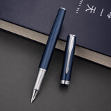 英雄（HERO）【新年礼物】 钢笔 E609特细 铱金钢笔三年级中小学生练字 银夹极夜蓝 简装 EF暗尖