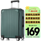 梵地亚行李箱男大容量24英寸万向轮拉杆箱旅行箱包女密码箱皮箱子军绿色