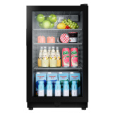 海尔（Haier）96升家用客厅办公室冷藏柜暖藏冰吧 茶叶饮料水果蔬菜保鲜柜囤货小型冰箱DS096A 以旧换新
