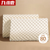 九洲鹿泰国天然乳胶枕头枕芯单只装34×58cm
