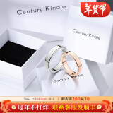 CENTURY& KINDLE满天星戒指女 情侣对戒 一对婚戒不掉色 素圈戒指送男女朋友礼物 素圈一对【备注圈号及颜色】 一对【备注圈号及颜色】