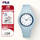 斐乐（FILA）女士手表男运动硅胶表带石英休闲学生手表 FLL38-777-006