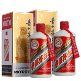 茅台（MOUTAI）贵州茅台酒 43度酱香型白酒婚宴送礼 带酒杯 43度 500mL 2瓶 （含礼袋）