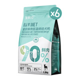 伯纳天纯鸭肉梨生时力鲜肉低温烘焙犬粮1.5kg*6