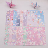 烫金樱花日式和风精美艺术手工纸儿童纸鹤折纸15厘米千代纸 烫金樱花A.C两款各一本28张