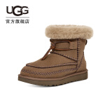 UGG秋季新款女士系带装饰缝线短靴雪地靴1158251HCK | 胡桃木色 36