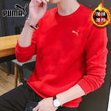 彪马（PUMA）卫衣男 2026春季新年款运动服舒适透气红色休闲针织圆领套头衫 691344-11 红色马年本命年款 L