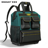 WINHUNT 电工工具包多功能维修帆布收纳双肩背包 大容量款式