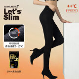 Let's slim丝袜韩国压力袜美腿塑形加厚防勾丝春秋款压力连裤袜打底袜女黑色 500M黑色连脚(0~15度) 1双 均码