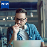 蔡司（ZEISS）数码型眼镜片定制1.6自由曲面钻立方防蓝光膜防UV配镜1片/-1000