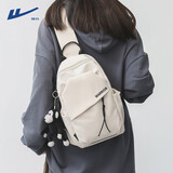 回力潮牌男士大容量胸包斜挎包时尚斜背包休闲国潮学生简约潮单肩包男