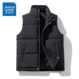 真维斯（Jeanswest）棉马甲男2024秋冬季男士大码保暖背心加厚羽绒棉衣外穿休闲青少年 A3-13-209黑色 XL