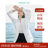 茵曼（INMAN）莱赛尔天丝衬衫女春夏轻薄上衣 经典款-霜白色 S