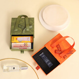 东之天地 ins风小号礼物盒子口红香水礼品盒送女友唇釉伴手礼精致手提袋 【古驰橙】抽屉礼盒+拉菲草1套