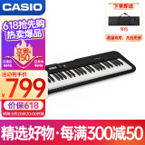 卡西欧（CASIO）电子琴CTS200黑色时尚便携潮玩儿童成人娱乐学习61键单机款