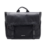 NAUTICA诺帝卡背包经典通勤商务翻盖单肩手提包10300102 黑色