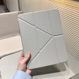 崇尚美3+Y型折叠iPad11保护套适用2025款iPadair7保护壳Pro11寸磁吸苹果10代亚克力iPad9带笔槽硬壳 3+Y型折叠【太空灰】带磁吸 iPad11代 2025款(11英寸)