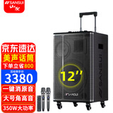 山水（SANSUI） E12演唱户外k歌拉杆室外表演舞台演出大音量蓝牙移动音响大功率唱歌室外活动拓展一体机音箱 【热卖】E12豪华版 12吋重低音+双话筒