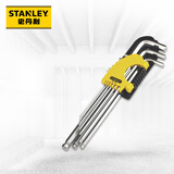 史丹利（STANLEY）9件套公制加长球头内六角扳手1.5-10mm STMT94158-8-23