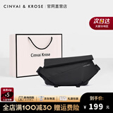 CinvaiKrose男包原创邮差包男包潮牌斜挎包男新款2025父亲节礼物送爸爸 黑色-生日礼物送男友