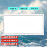 集成吊顶LED灯300*300*600平板灯厨卫灯嵌入式吸顶灯铝扣板吊顶灯 时尚银 30*60/超亮节能/48W