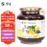 全南 蜂蜜蓝莓柚子饮品1kg 韩国进口 整颗蓝莓VC水果茶奶茶秋冬茶饮